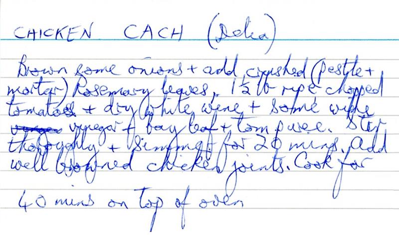 Scan 1 of 1 for Chicken Cach (Delia)