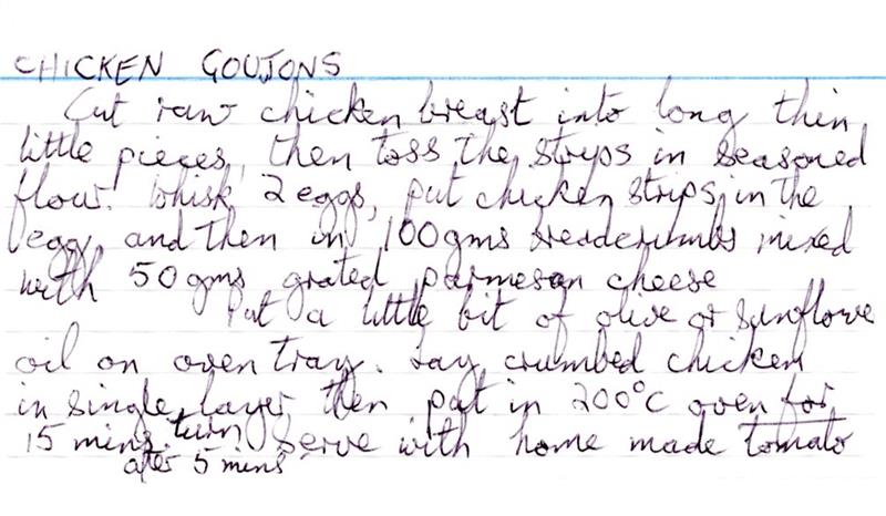 Scan 1 of 2 for Chicken Goujons