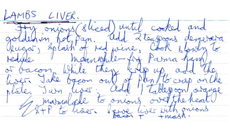 Scan 1 of 1 for Lambs Liver