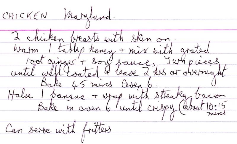 Scan 1 of 1 for Chicken Maryland