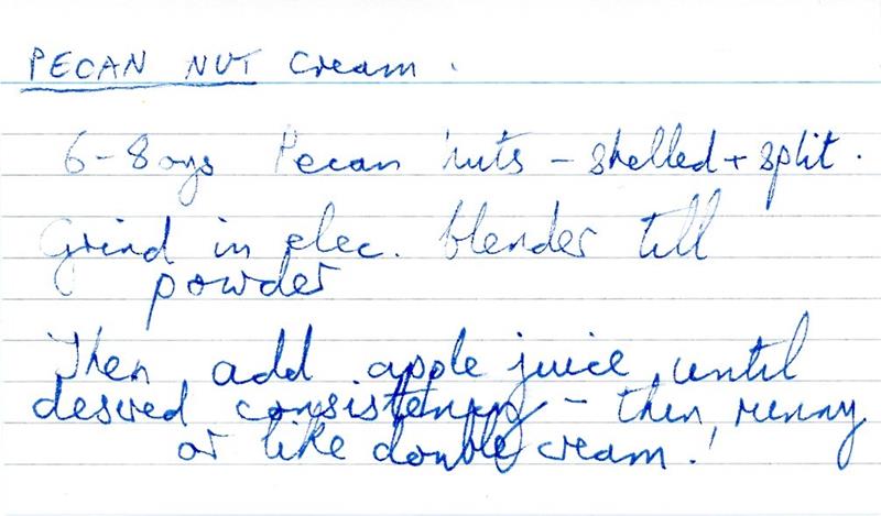 Scan 1 of 1 for Pecan Nut Cream