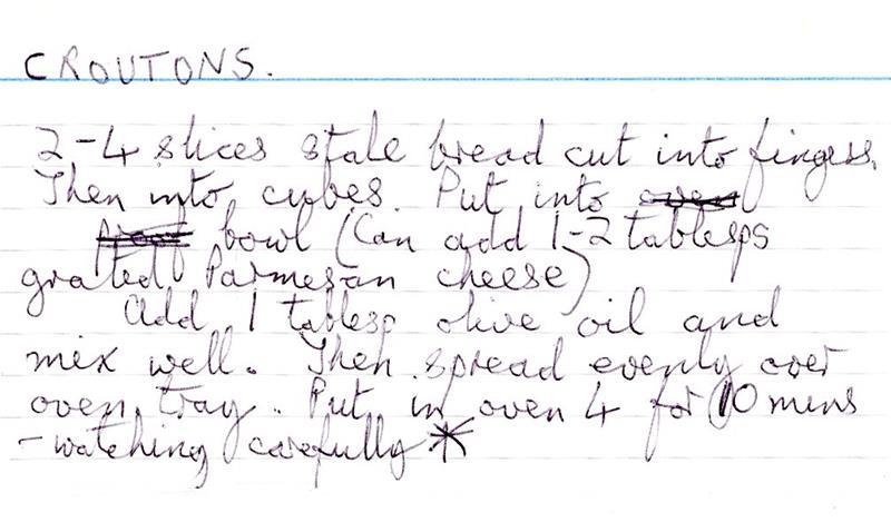 Scan 1 of 1 for Croutons