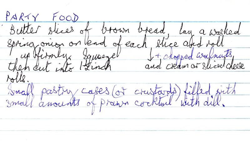 Scan 1 of 1 for Party Food