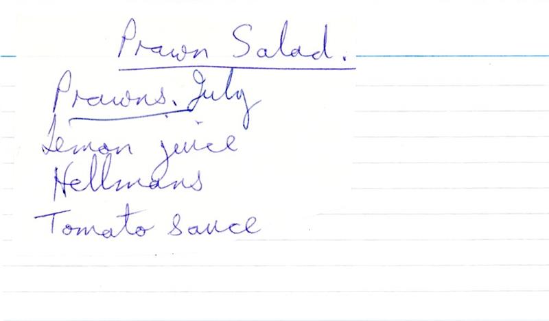 Scan 1 of 1 for Prawn Salad