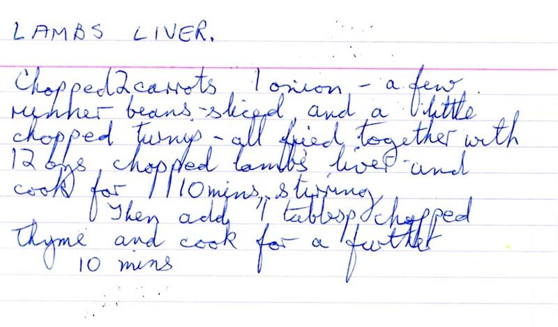 Scan 1 of 1 for Lambs Liver