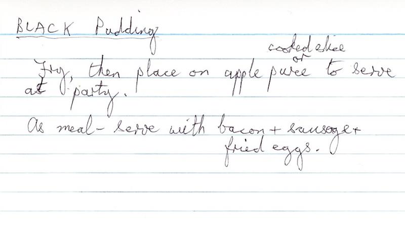 Scan 1 of 1 for Black Pudding