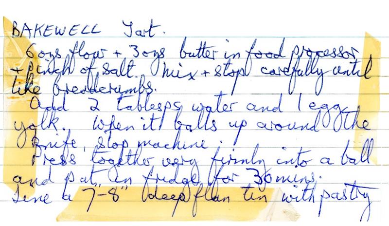 Scan 1 of 2 for Bakewell Tart