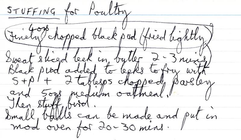 Scan 1 of 1 for Stuffing for Poultry