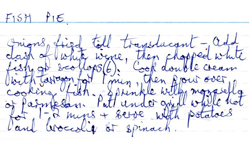 Scan 1 of 1 for Fish Pie
