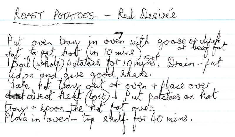 Scan 1 of 1 for Roast Potatoes - Red Desirée