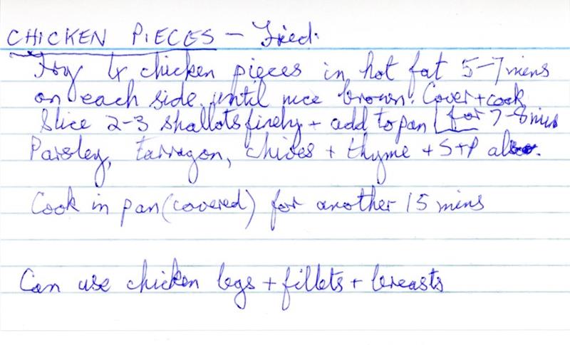 Scan 1 of 1 for Chicken Pieces – Fried