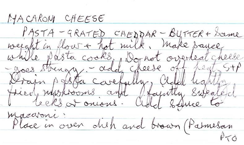 Scan 1 of 2 for Macaroni Cheese