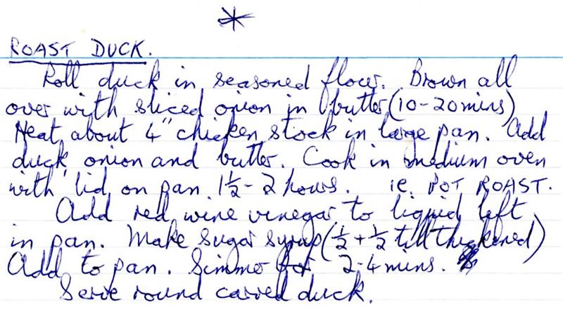 Scan 1 of 1 for Roast Duck