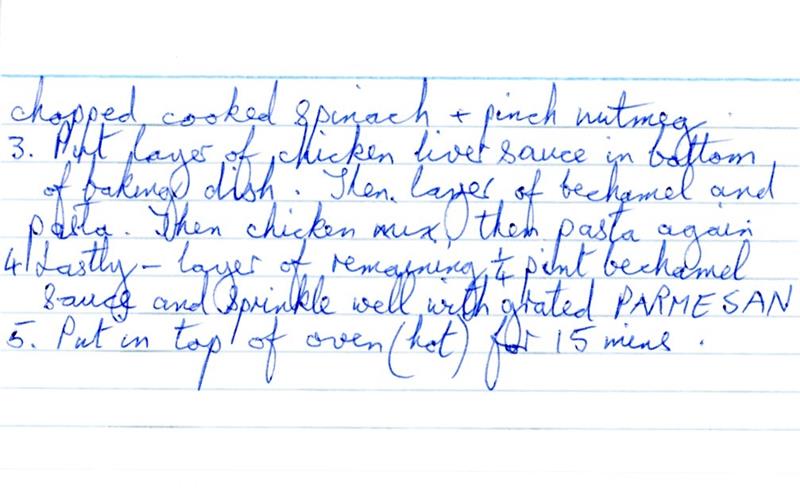 Scan 2 of 2 for Chicken Livers Lasagne – Chicken & Spinach