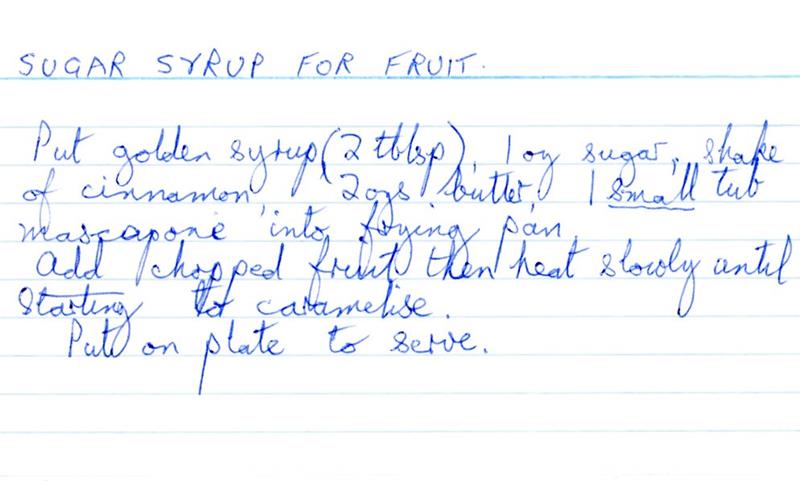 Scan 1 of 1 for Sugar Syrup for Fruit