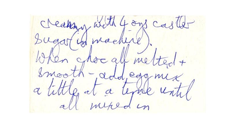 Scan 2 of 4 for Choc Flan