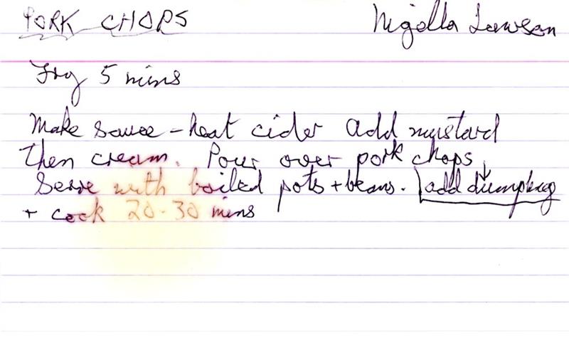 Scan 1 of 1 for Pork Chops