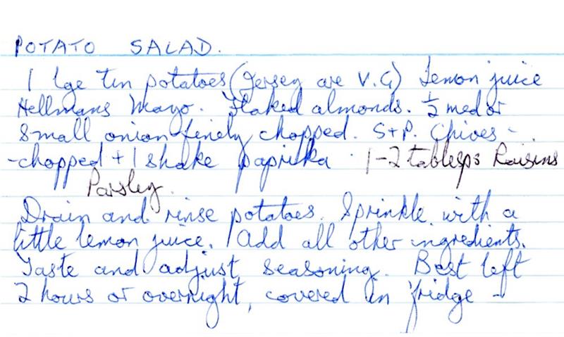 Scan 1 of 1 for Potato Salad