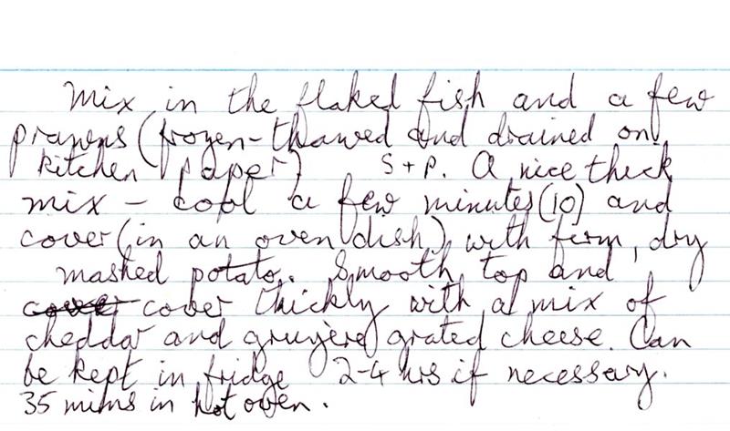 Scan 2 of 2 for Fish Pie
