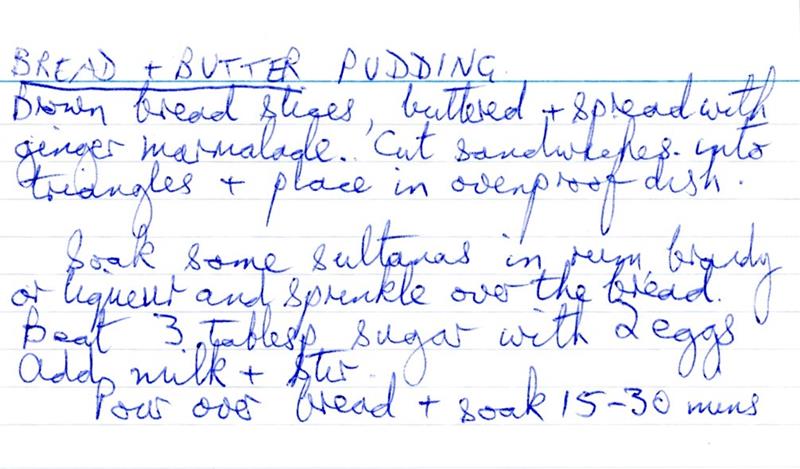 Scan 1 of 2 for Bread & Butter Pudding