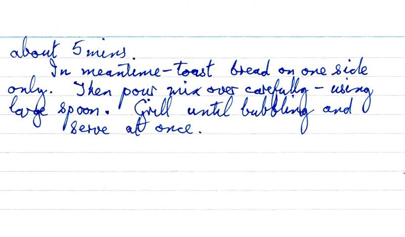 Scan 2 of 2 for Welsh Rarebit