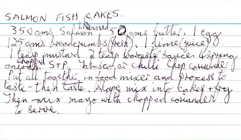 Scan 1 of 1 for Salmon Fish Cakes