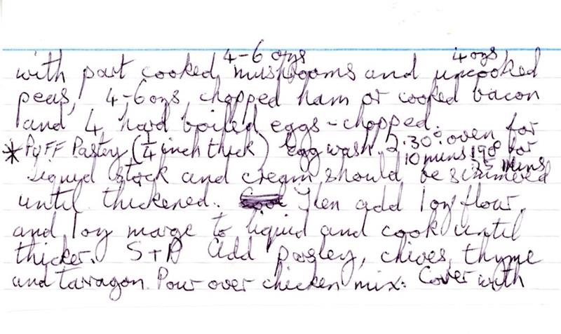 Scan 2 of 2 for Chicken Pie
