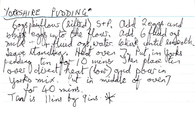 Scan 1 of 1 for Yorkshire Pudding