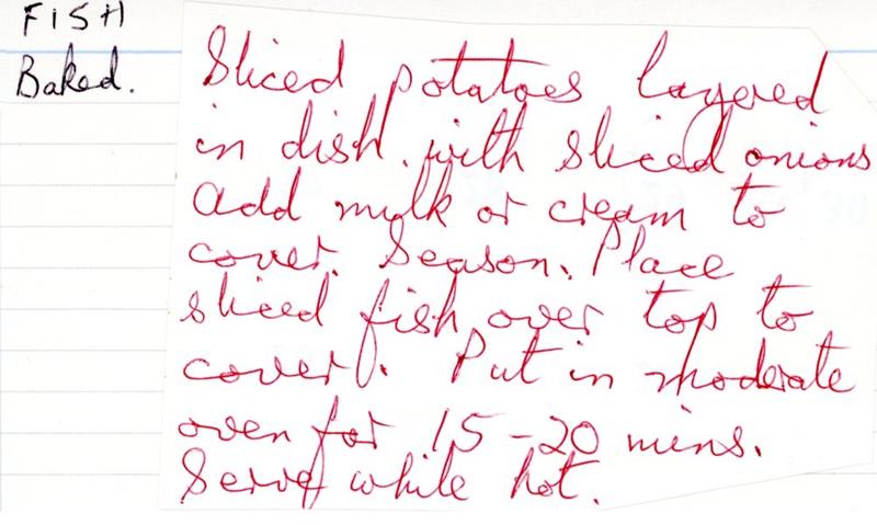 Scan 1 of 1 for Fish Baked