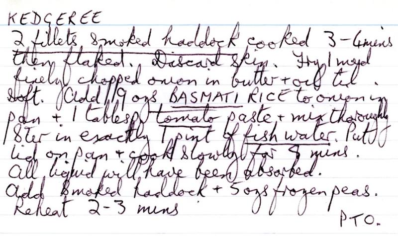 Scan 1 of 2 for Kedgeree