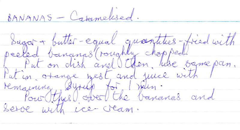 Scan 1 of 1 for Bananas - Caramelised
