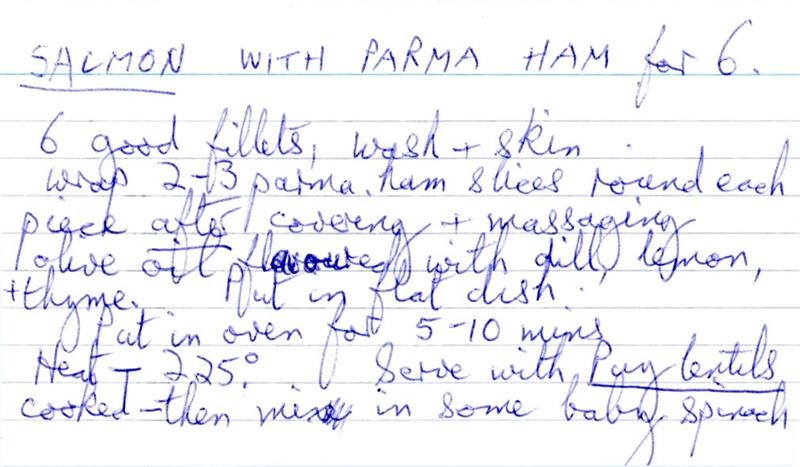 Scan 1 of 2 for Salmon with Parma Ham