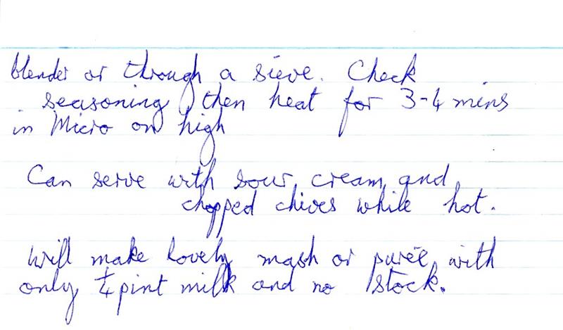 Scan 2 of 2 for Leek & Potato Soup (in Microwave)