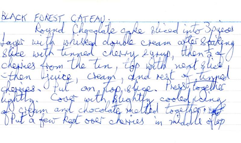 Scan 1 of 2 for Black Forest Gateau