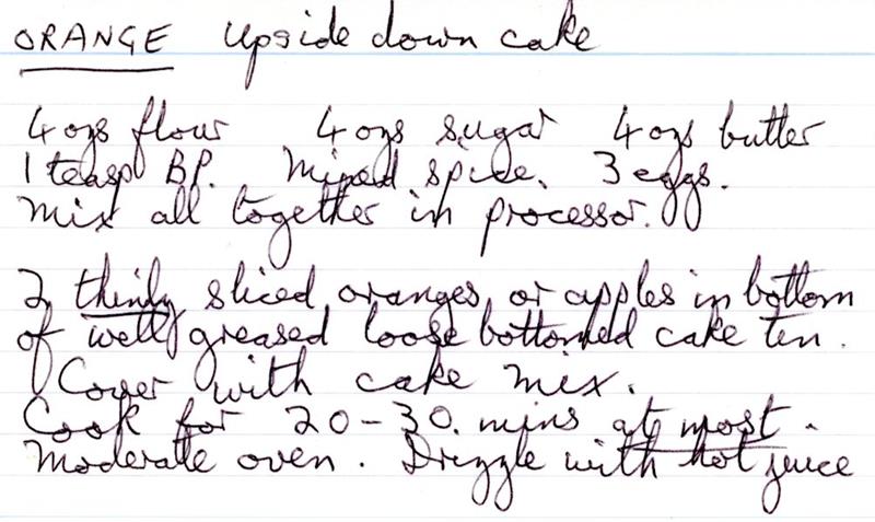 Scan 1 of 1 for Orange Upside Down Cake