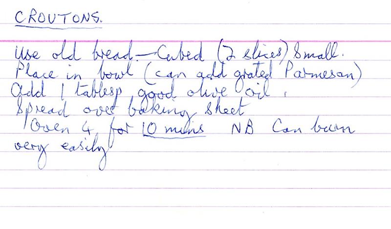 Scan 1 of 1 for Croutons
