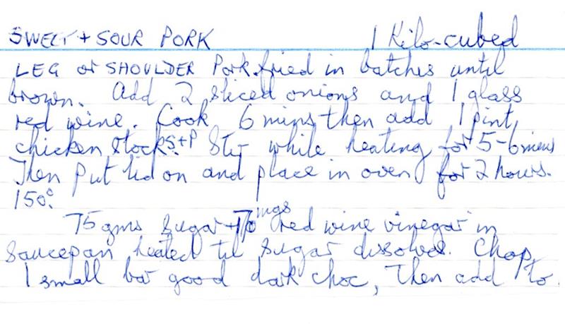 Scan 1 of 2 for Sweet & Sour Pork