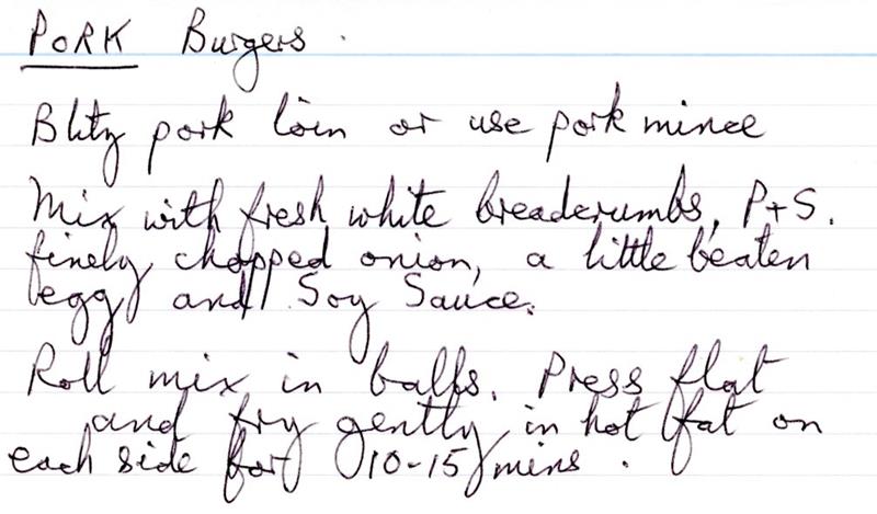 Scan 1 of 1 for Pork Burgers