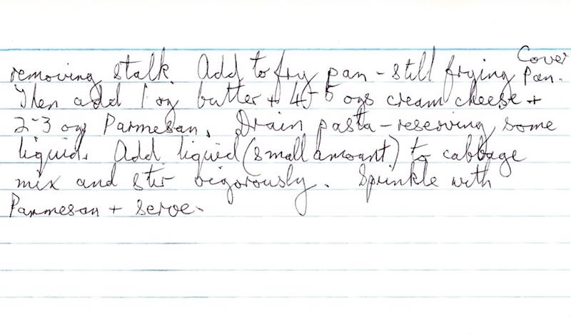 Scan 2 of 2 for Savoy Cabbage