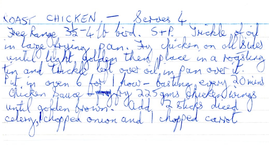 Scan 1 of 1 for Roast Chicken