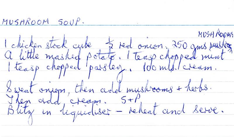 Scan 1 of 1 for Mushroom Soup