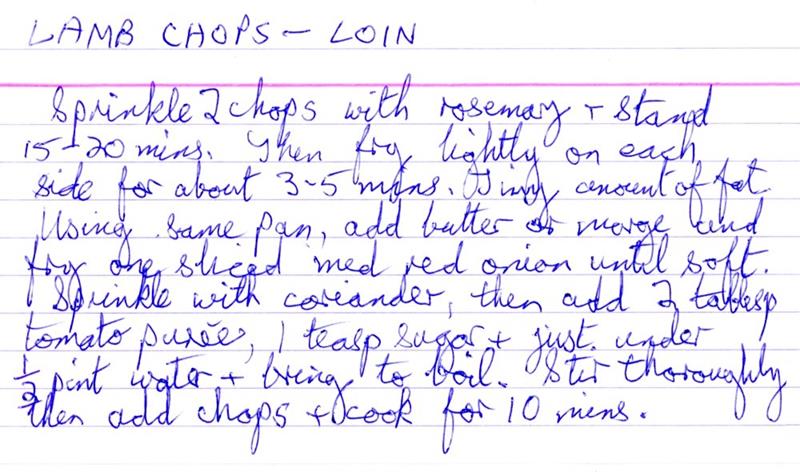 Scan 1 of 1 for Lamb Chops – Loin