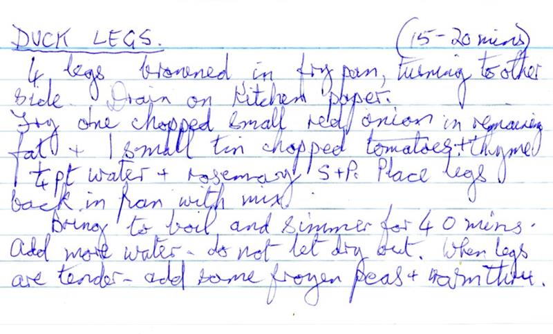 Scan 1 of 1 for Duck Legs