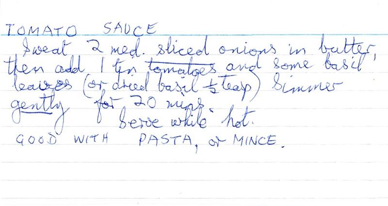 Scan 1 of 1 for Tomato Sauce