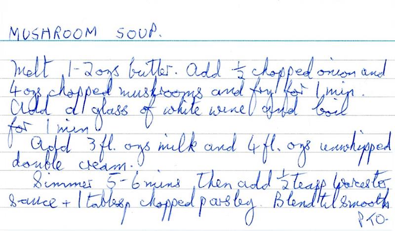 Scan 1 of 2 for Mushroom Soup