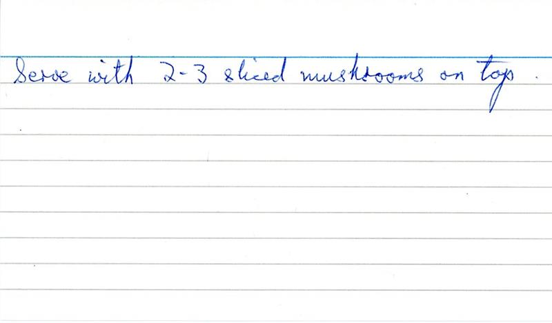 Scan 2 of 2 for Mushroom Soup
