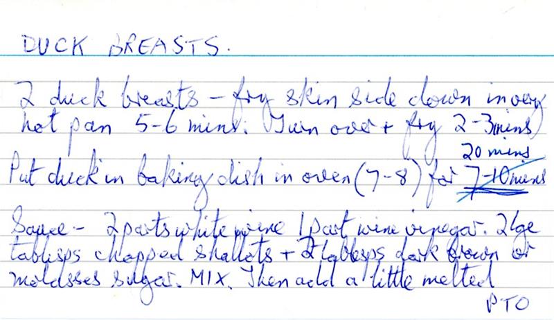 Scan 1 of 2 for Duck Breasts