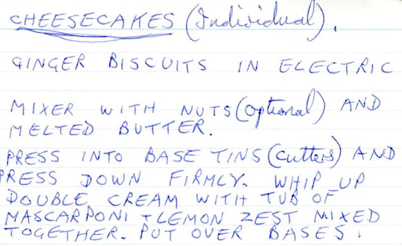 Scan 1 of 1 for Cheesecakes (Individual)