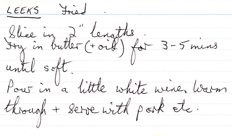 Scan 1 of 1 for Leeks Fried