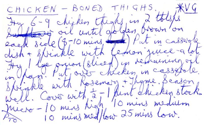 Scan 1 of 2 for Chicken - Boned Thighs